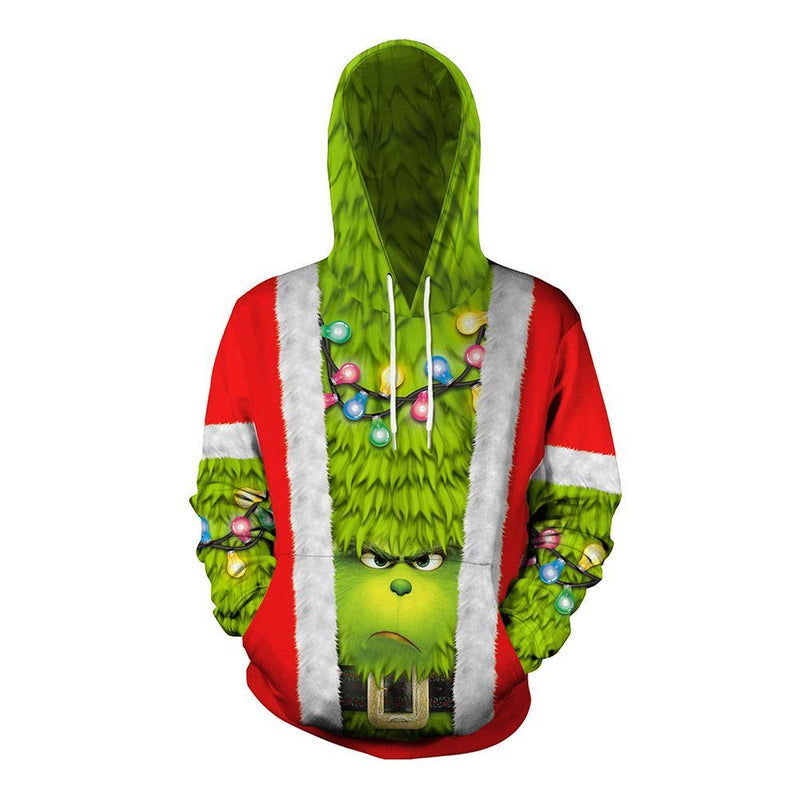 Grinch Hoodie - The Grinch Pullover Hooded Sweatshirt CSSG016