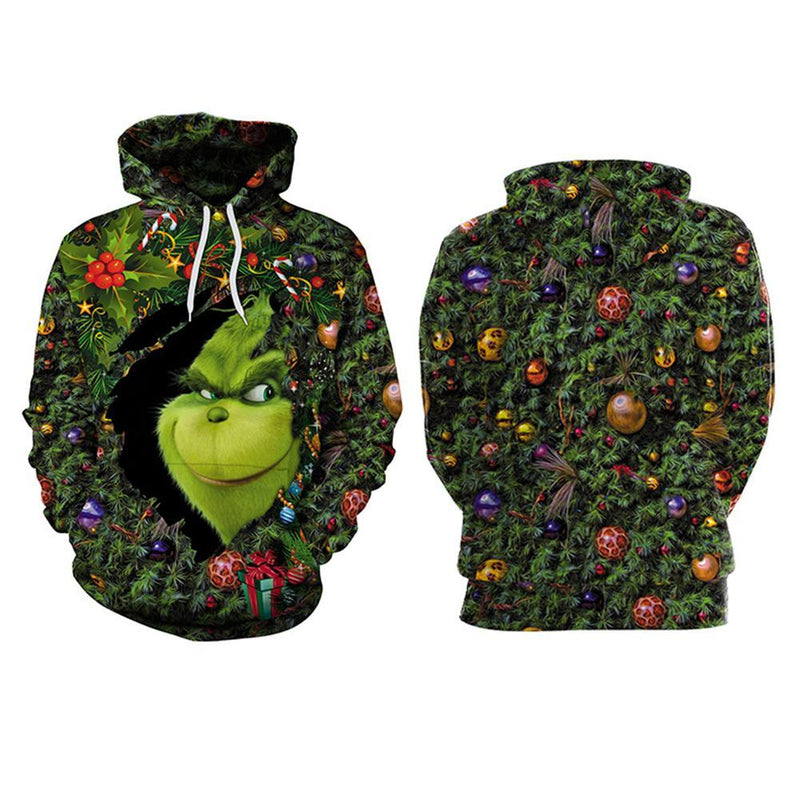 Grinch Hoodie - The Grinch Pullover Hooded Sweatshirt CSSG017