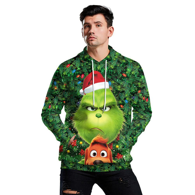 Grinch Hoodie - The Grinch Pullover Hooded Sweatshirt CSSG019