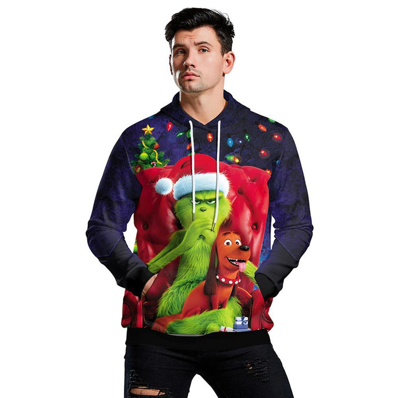 Grinch Hoodie - The Grinch Pullover Hooded Sweatshirt CSSG020