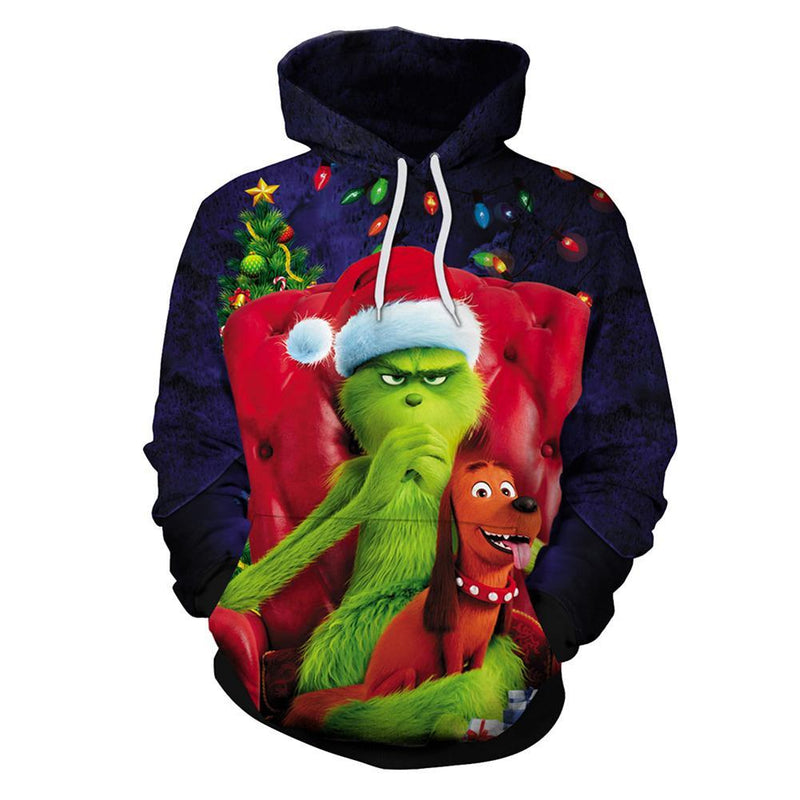 Grinch Hoodie - The Grinch Pullover Hooded Sweatshirt CSSG020