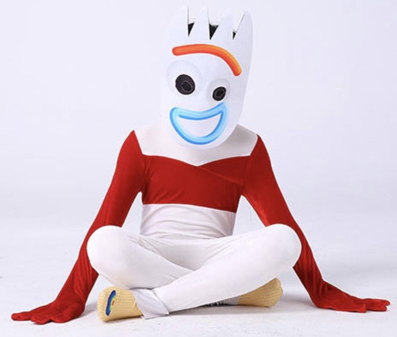 Toy Story 4 Forky Jumpsuit Costume For Adults And Kids Halloween Cosplay