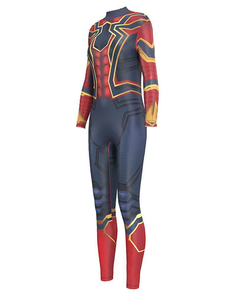 Spiderman Bodysuit Marvel Movie Fancy Catsuit Womens Halloween Costume