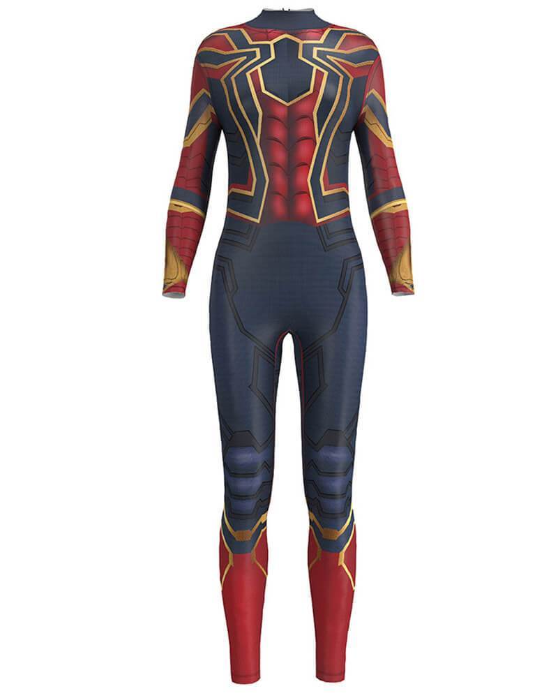 Spiderman Bodysuit Marvel Movie Fancy Catsuit Womens Halloween Costume