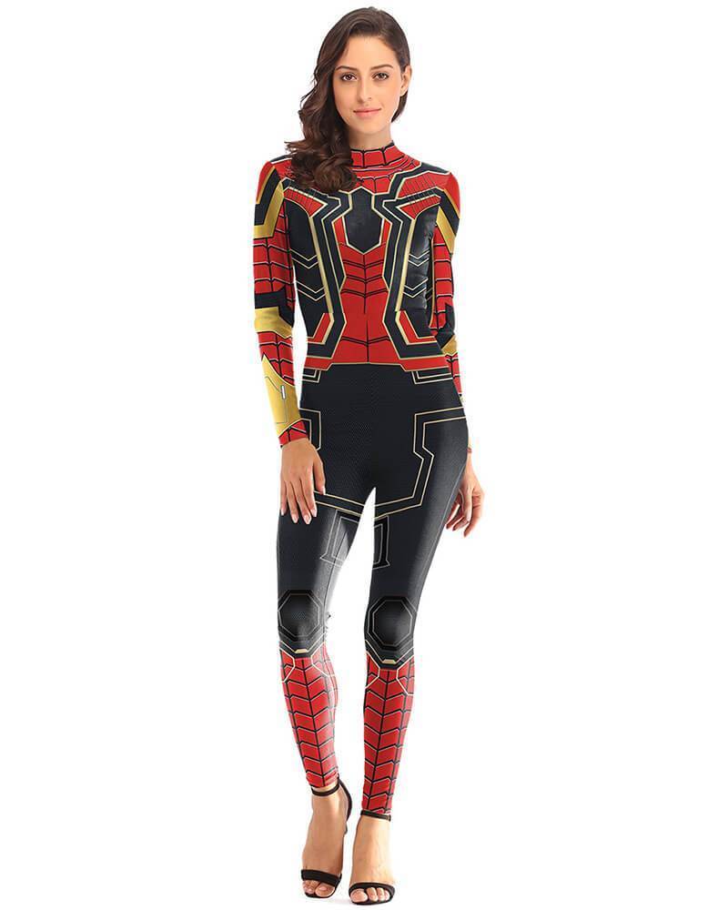 Spider Girl Catsuit Spiderman Marvel Infinity War Iron Womens Costume