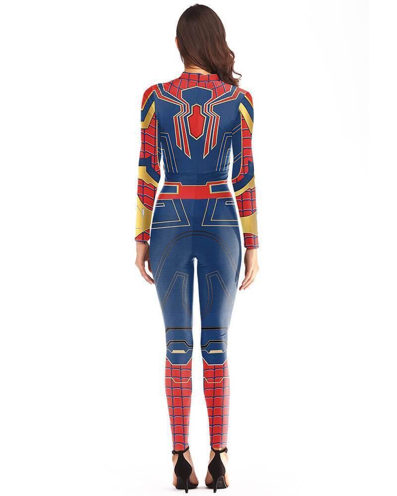 Adult Spider Girl Catsuit Spiderman Marvel Infinity War Iron Costume