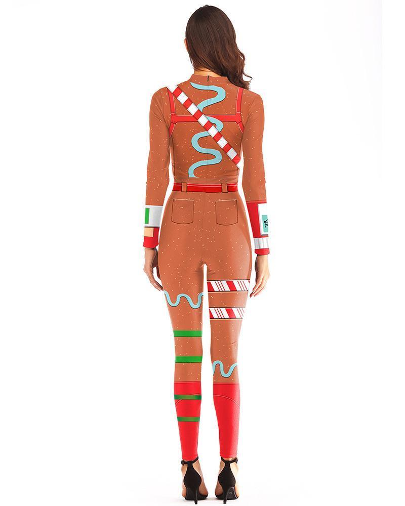 Fortnite Ginger Gunner Merry Marauder Womens Cosplay Game Costume