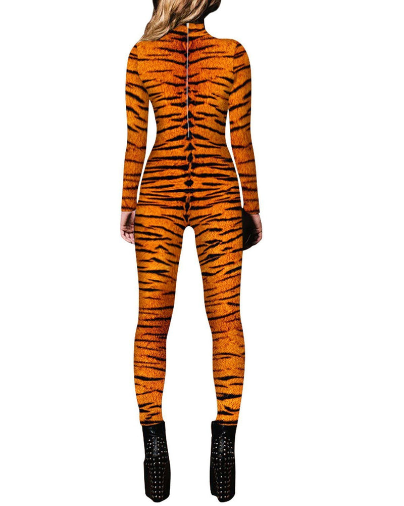 Adult Tiger Catsuit Womens Costume