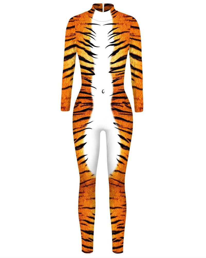 Adult Tiger Catsuit Womens Costume