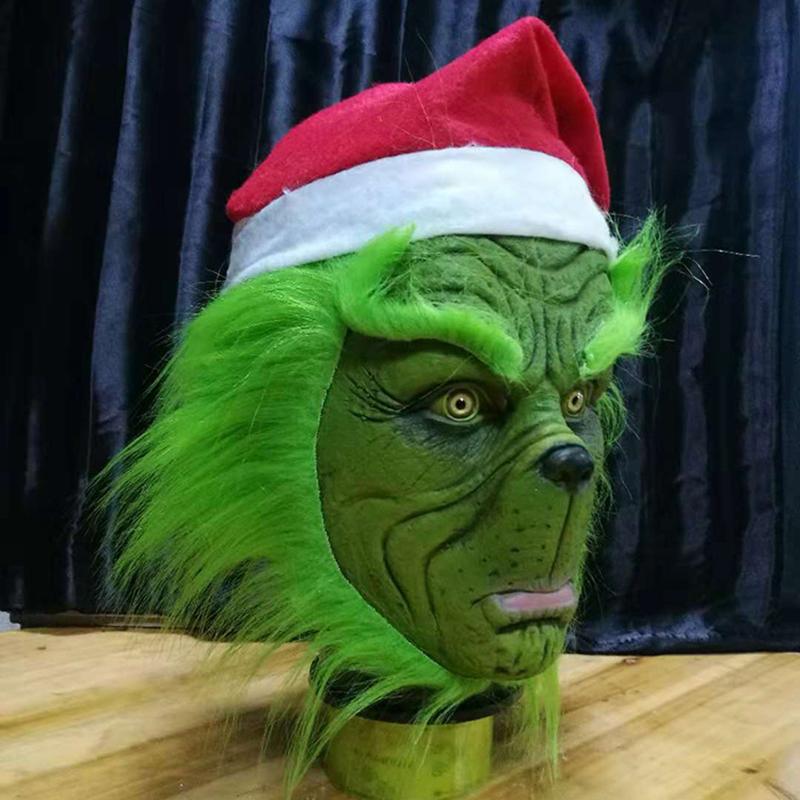 The Grinch Mask for Halloween Cosplay Costume Suit