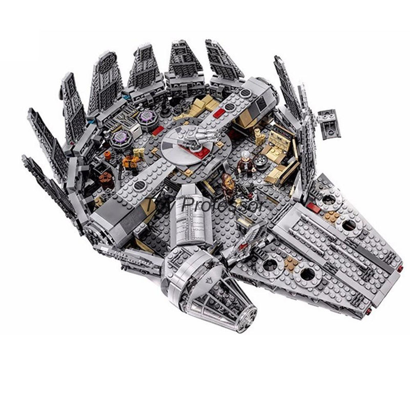 Compatible Legoinglys Star Wars Millennium 05007 Falcon Spacecraft Building Blocks Birthday Gift Toys