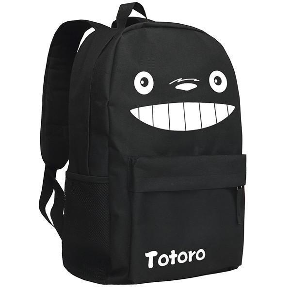 Totoro  Image Pattern Black/Camo Backpack Bag CSSO070