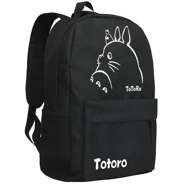 Totoro  Image Pattern Black/Camo Backpack Bag CSSO070