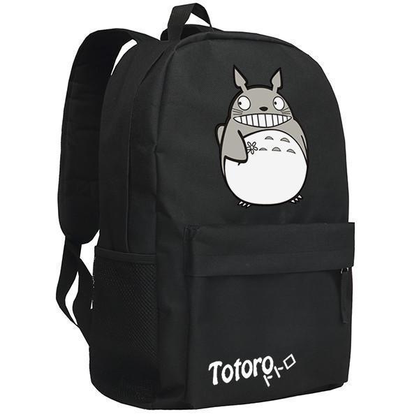 Totoro  Image Pattern Black/Camo Backpack Bag CSSO070