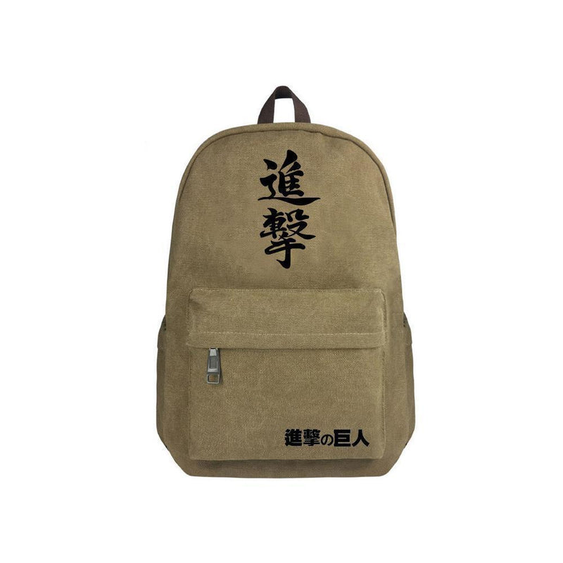 Japanese Anime Attack On Titan Canvas 17" Bag Backpack CSSO128