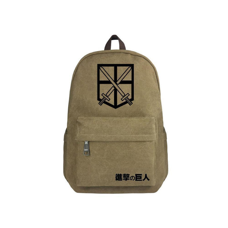 Japanese Anime Attack On Titan Canvas 17" Bag Backpack CSSO128