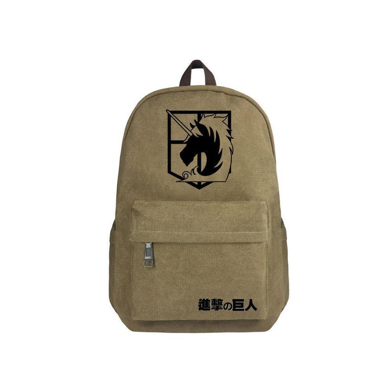 Japanese Anime Attack On Titan Canvas 17" Bag Backpack CSSO128