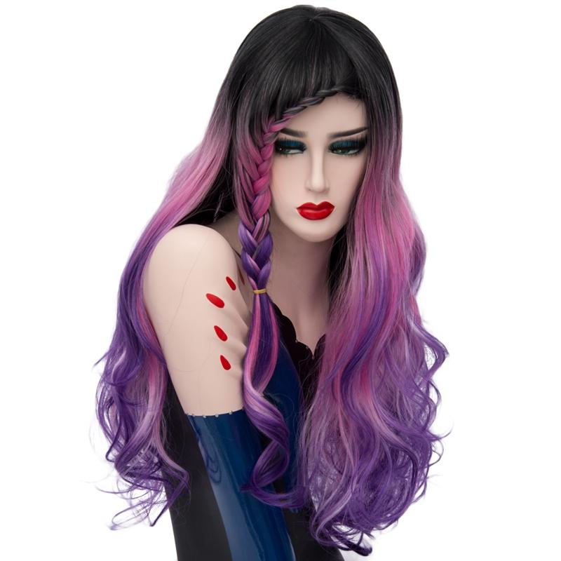 Lolita Wig - Mix Color Waterfall Braid Wig with Dark Roots