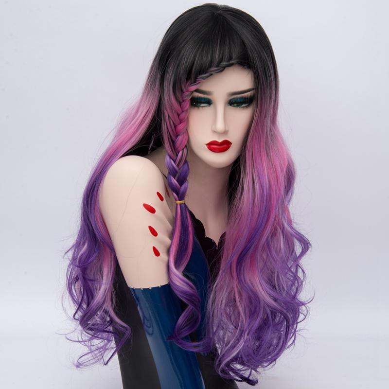 Lolita Wig - Mix Color Waterfall Braid Wig with Dark Roots