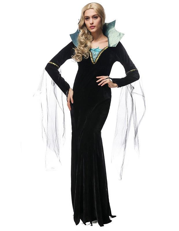 Black Vampire Maxi Adult Female Halloween Costume