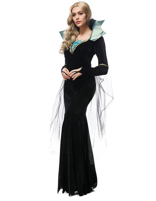 Black Vampire Maxi Adult Female Halloween Costume