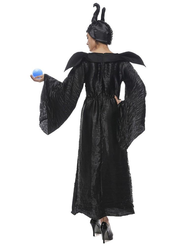Maleficent Witch Black Womens Halloween Costume