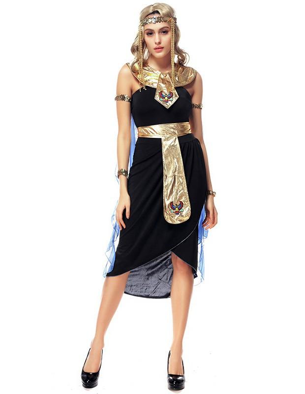 Cleopatra Goddess Fancy Dress Sexy Female Halloween Costume