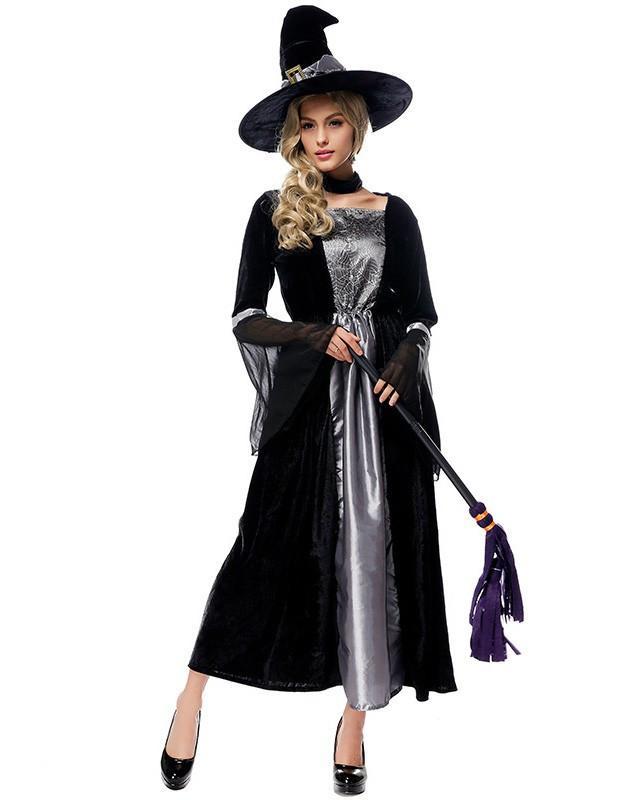 Classic Witch Maxi Fancy Dress Female Halloween Costume