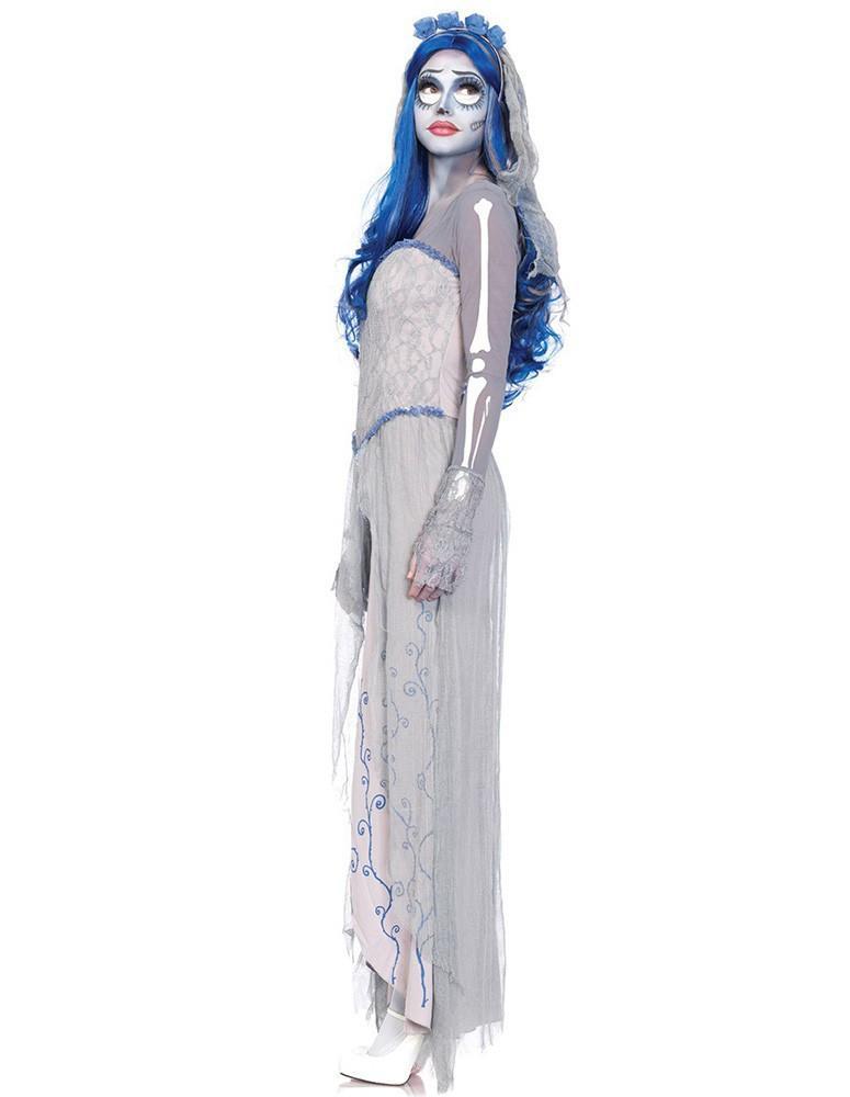 Grey Corpse Bride Cosplay Female Halloween Costume