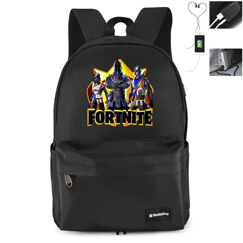 Game Fortnite Printing USB Student Backpack CSSO087