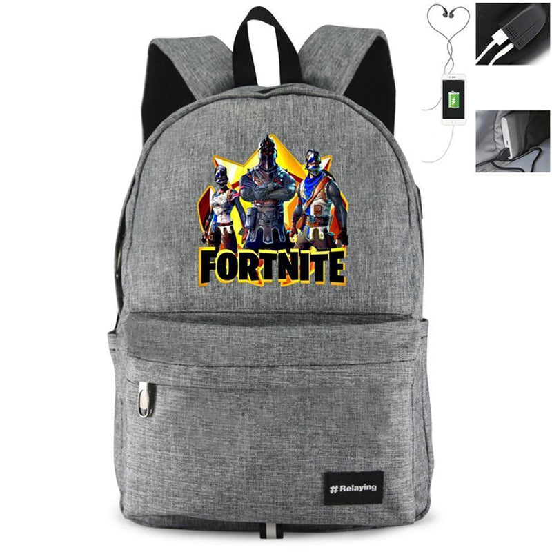 Game Fortnite Printing USB Student Backpack CSSO087