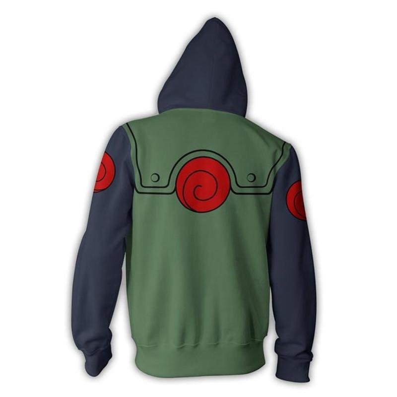 Naruto Hoodie - Hatake Kakashi Zip Up Hoodie CSOS001