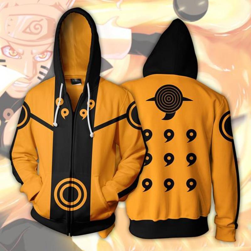 Naruto Hoodie -  Rikudou Sennin Mode Zip Up Hoodie CSOS004