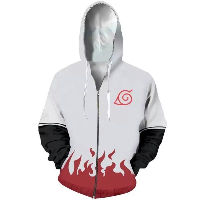 Naruto Hoodie - Yondaime Hokage Zip Up Hoodie CSOS007