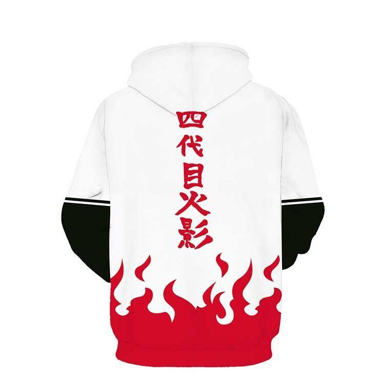 Naruto Hoodie - Yondaime Hokage Zip Up Hoodie CSOS007