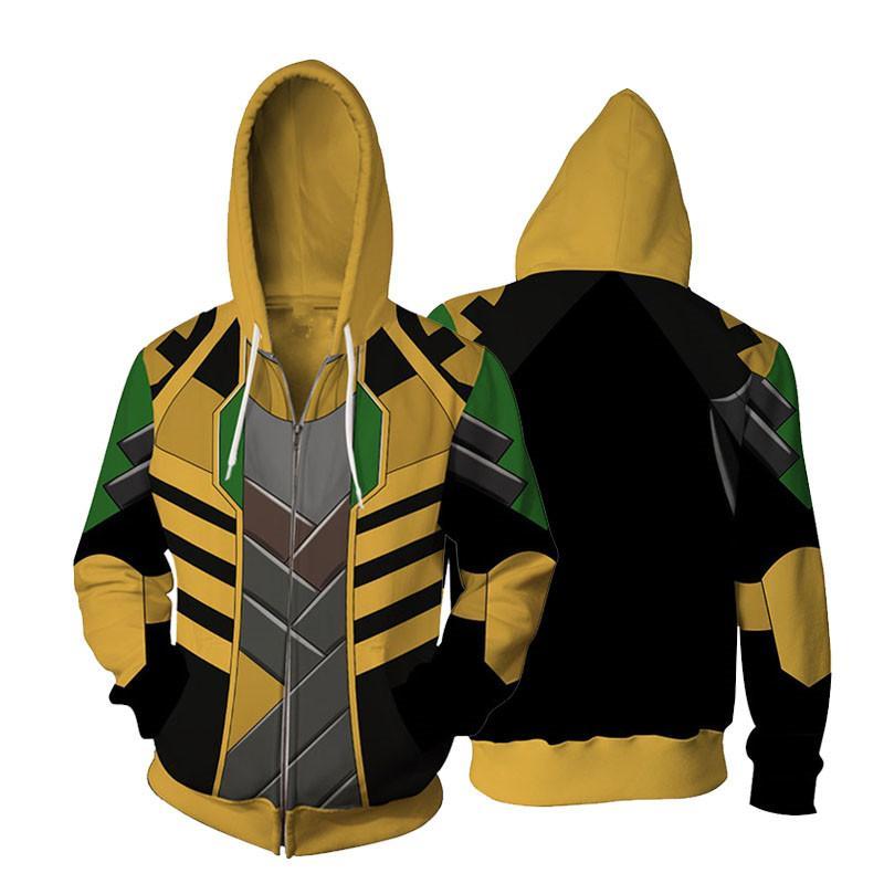 The Avengers Hoodie - Loki Zip Up Hoodie CSOS00O