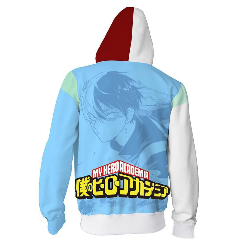 My Hero Academia Hoodie - Shoto Todoroki Zip Hoodie CSOS021