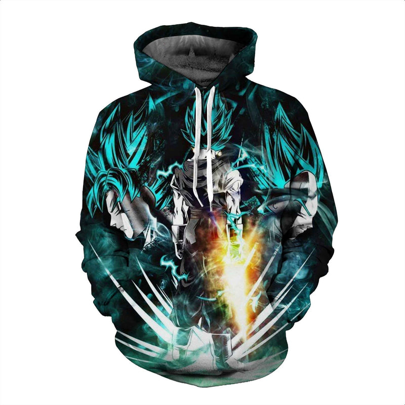 Dragon Ball Z Black Goku And Vegata Pullover Hoodie CSOS031