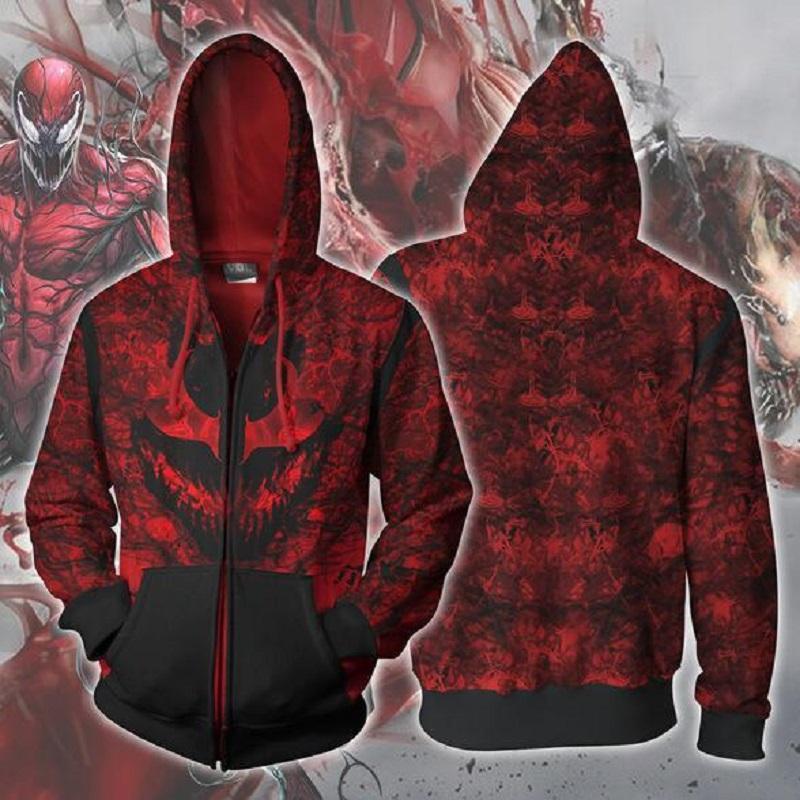 Spider-Man Hoodie - Venom vs. Carnage Zip Up Hoodie CSOS122