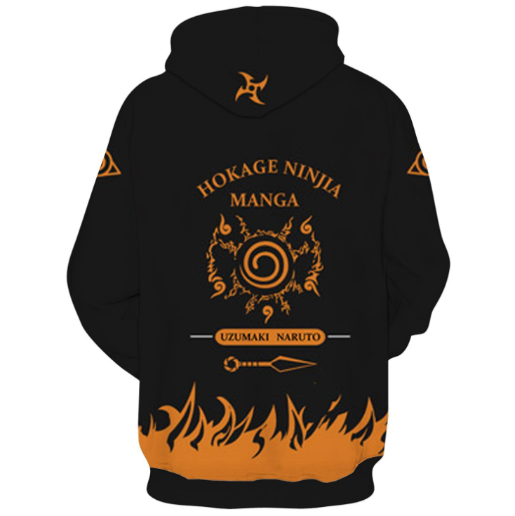 Naruto Hoodie - Hokage Ninjia Pullover Hoodie CSOS198