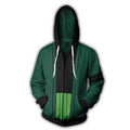 One Piece Hoodie - Roronoa Zoro Zip Up Hoodie CSOS311