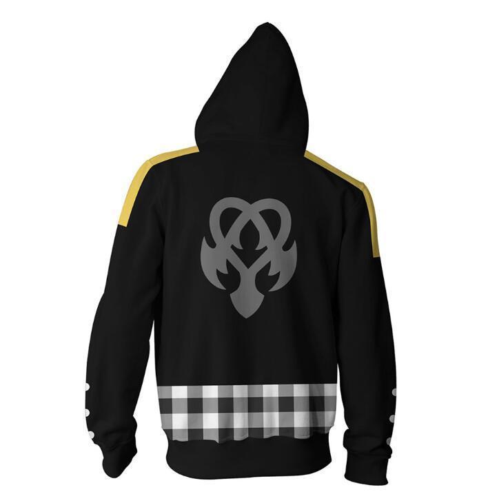 Kingdom Hearts Hoodie - Riku Keyblade Zip Up Hoodie CSOS312