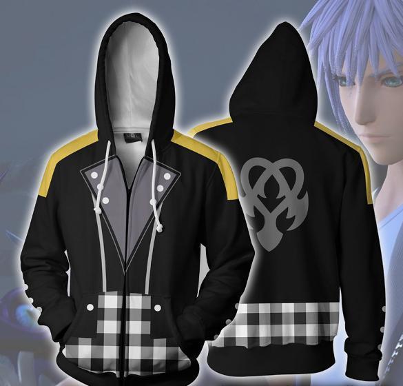 Kingdom Hearts Hoodie - Riku Keyblade Zip Up Hoodie CSOS312