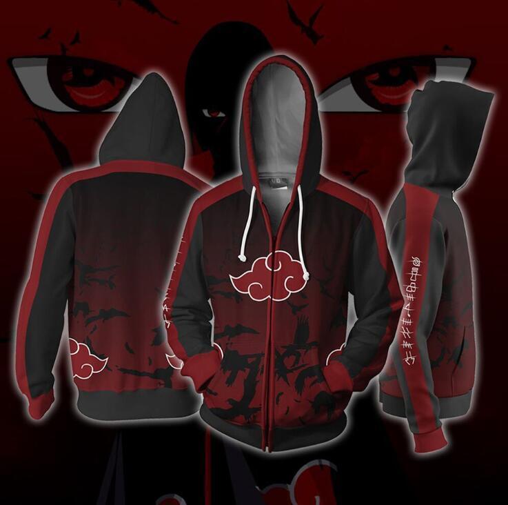 Naruto Hoodie -  Uchiha Itachi Zip Up Hoodie CSOS316