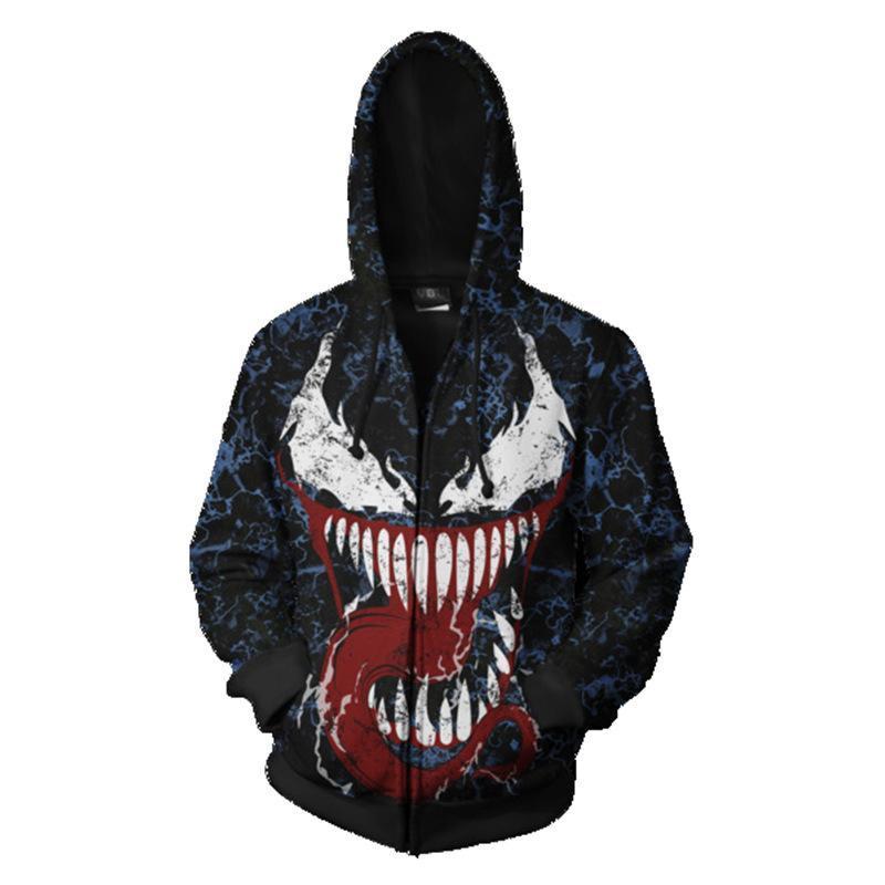 Spider-Man Hoodie - Venom vs. Carnage Zip Up Hoodie  CSOS501