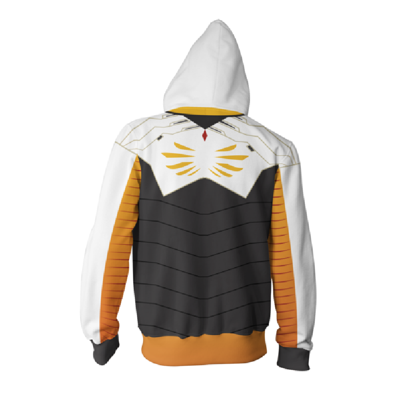 Overwatch Hoodie - Mercy Zip Up Hoodie CSOS569