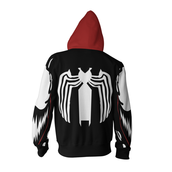Spider-Man Hoodie - Venom Zip Up Hoodie