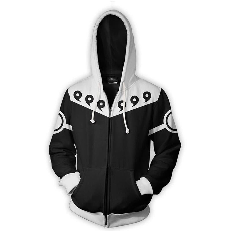 Naruto Hoodie - Rikudou Sennin Mode Black Hoodie CSOS575