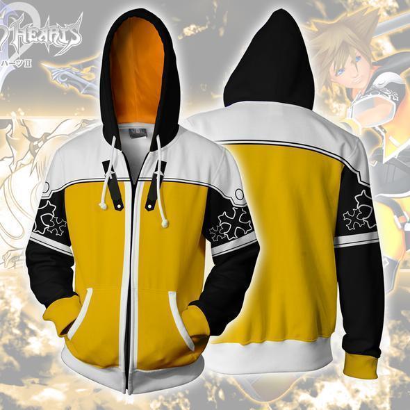 Kingdom Hearts Hoodie - Sora Master Form Zip Up Hoodie CSOS583