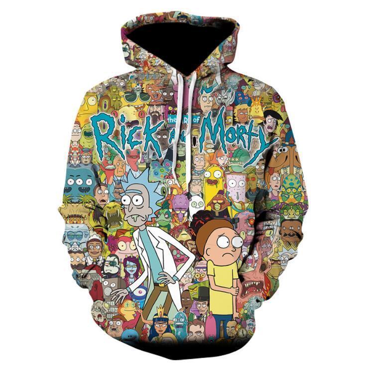 Rick and Morty Pullover Hoodie CSOS593